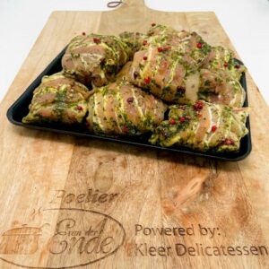 Kippendij pesto spek